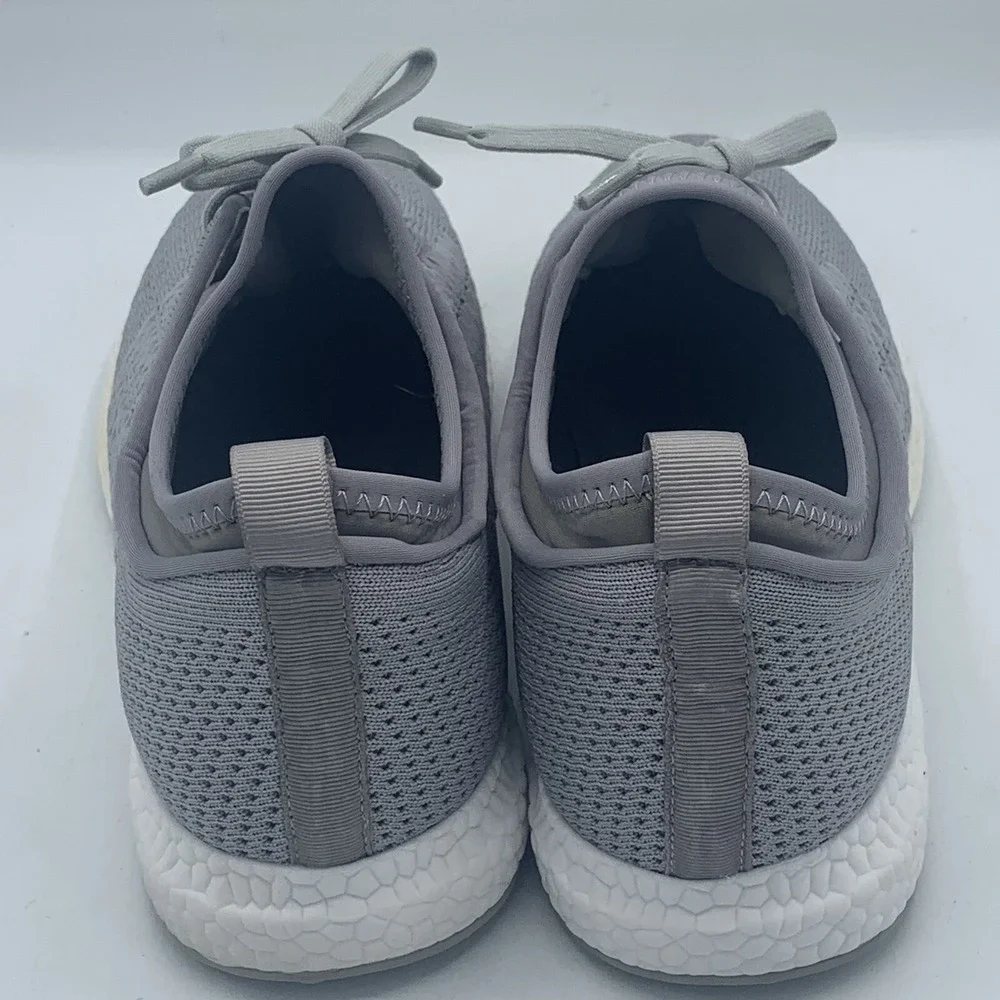 Aqua College Gray Knit Winiona Waterproof Lace Up Running Sneakers Women Sz 9.5M